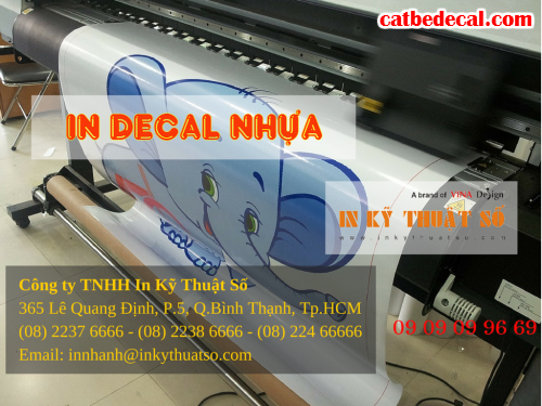 Công ty TNHH In Kỹ Thuật Số - Digital Printing nhận gia công cắt, bế tem decal nhựa sữa trên máy bế Mimaki Nhật Bản