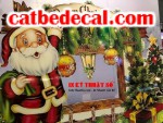 Nhận in vật phẩm trang trí Noel, Giáng Sinh, in ấn cắt bế decal giá rẻ